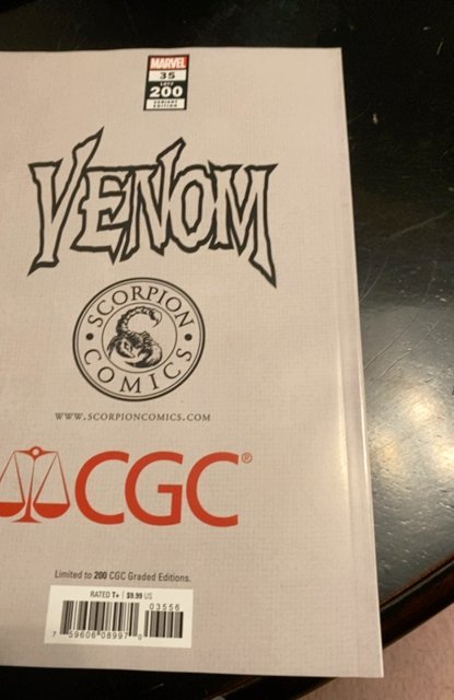 Venom 35 Scorpion Comics Del Otto Negative Edition #54/200