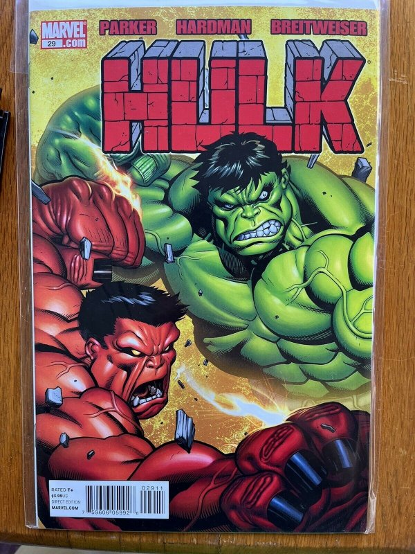 Hulk #29 (2008 Marvel) Red Hulk Vs Green Hulk Cover 759606059928