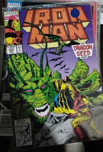 IRON MAN  # 274  1991  MARVEL DISNEY  FIN FANG FOOM dragon seed  MANDARIAN