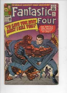 FANTASTIC FOUR #42, FR, Stan Lee, Thing, Jack Kirby, 1961 1965, more FF in store