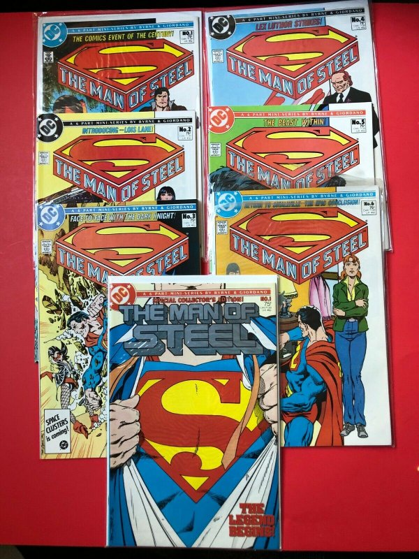 SUPERMAN THE MAN OF STEEL SERIES V1 #'S 1-6 W / COLLECTORS COPY / NM CON