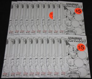 INVINCIBLE IRON MAN #1 - NEW YORK SPECIAL EDITION B&W VARIANT 20pc Comic Lot -E