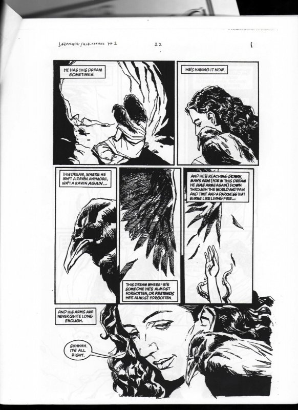 THE DREAMING #22 - Unkindness of One 1/3 DC COMICS B&W PREVIEW 1997