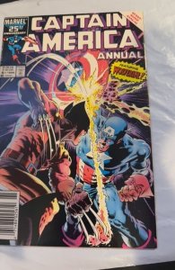 Captain America Annual #8 Newsstand Variant Fine/VF 7.0 Marvel Comics 1986