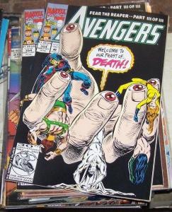 Avengers # 354 (Oct 1992, Marvel) grim reaper vision hercules black knight