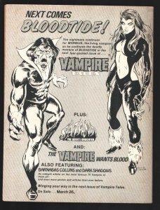 Vampire Tales #4 1974-Boris Vallejo cover-First Lilith appearance-Doug Moench...