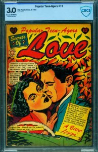 POPULAR TEEN-AGERS #13 CBCS 3.0-Star-L.B. COLE cover-1952 