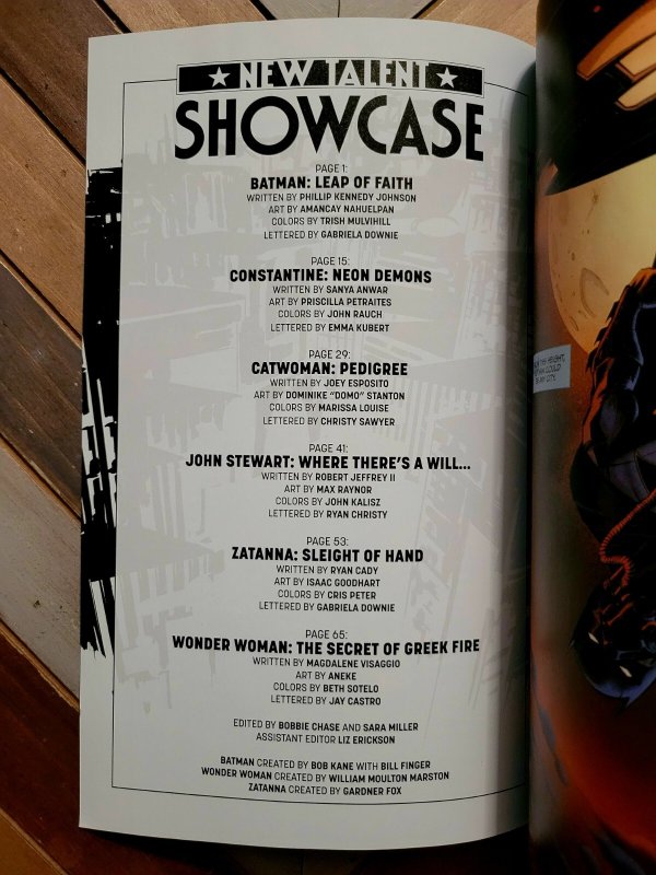DC Comics NEW TALENT SHOWCASE 2018 #1 First Printing / 6 Complete Stories