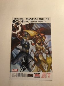 Thor And Loki The Tenth Realm 3 Near Mint Nm Signed Aaron Marvel