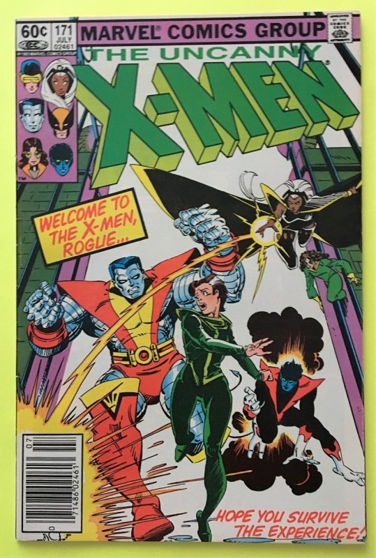 UNCANNY X-MEN 171 ROGUE JOINS TEAM 1ST SOULSWORD MARVEL 1983