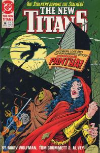 New Titans, The #74 VF/NM ; DC | Marv Wolfman Pantha