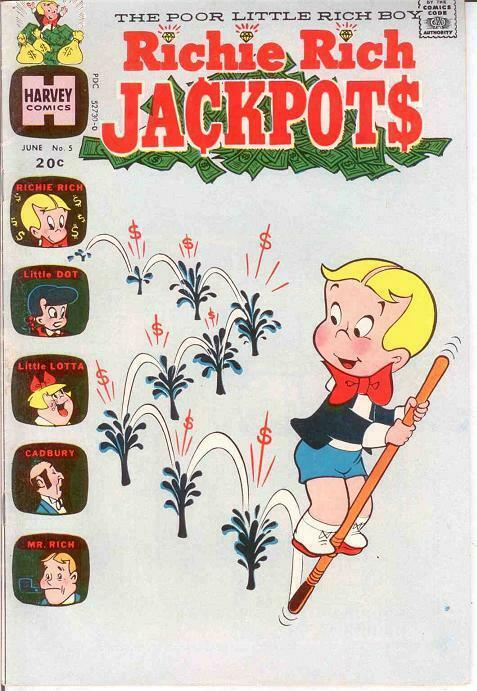 RICHIE RICH JACKPOTS (1972-1982) 5 F+ June 1973 COMICS BOOK