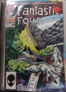 Fantastic Four  # 284 1985 MARVEL JOHN BYRNE she hulk KEY INVISIBLE WOMAN