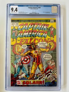 Captain America #160 CGC 9.4 = Falcon, Origin + first app Solarr!