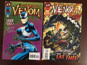 VENOM: SINNER TAKES ALL #2, #3 SHE-VENOM SIGNED HAMA, KOBLISH! NM!