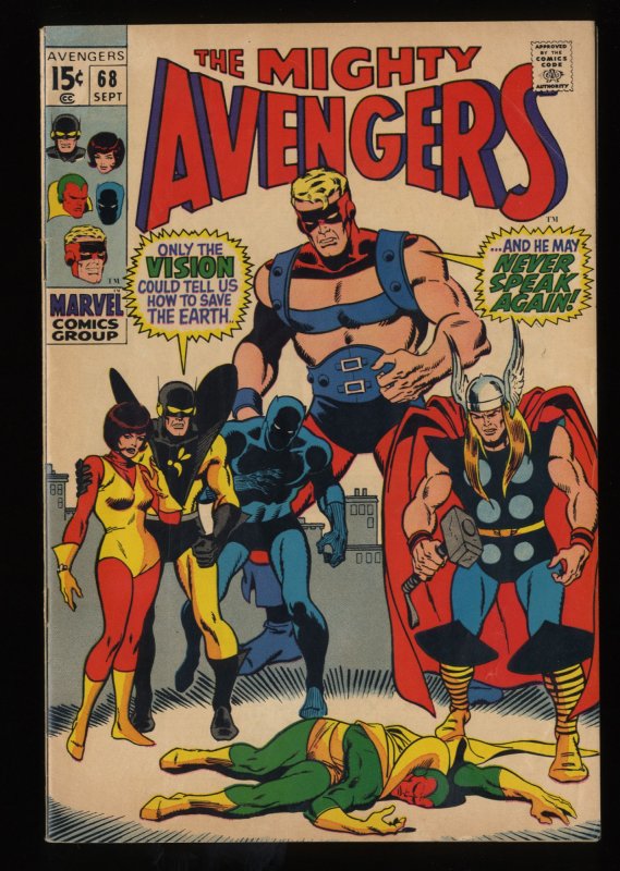 Avengers #68 FN 6.0 Marvel Comics Thor Captain America