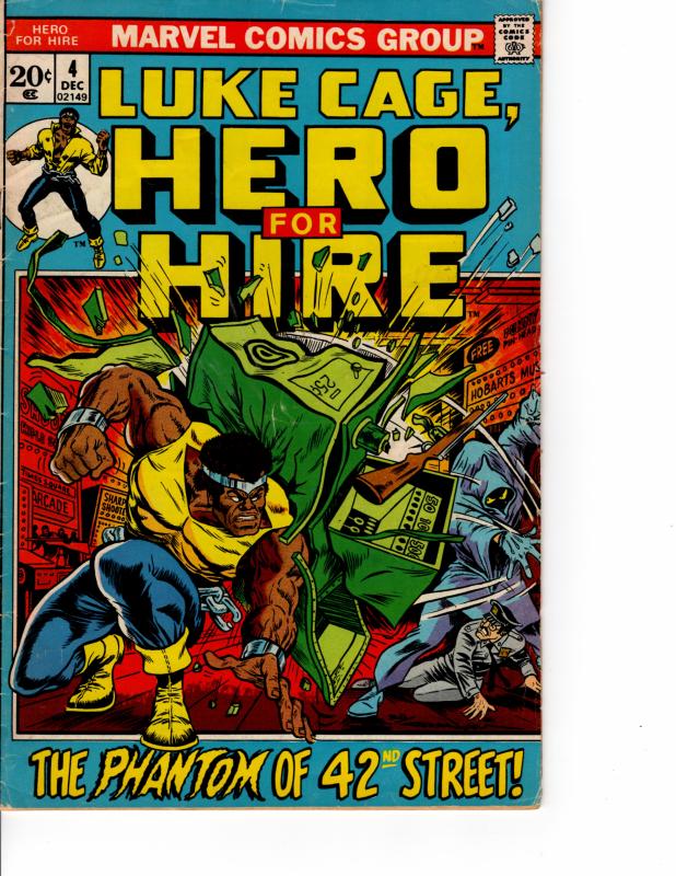 Hero for Hire #6 Ft Luke Cage (1972 Series) DEC 1972 FN-