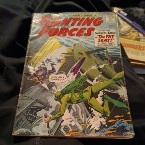 DC OUR FIGHTING FORCES 76 joe Kubert Cover Art May 1963 Vintage Comic silver age