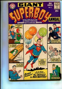 SUPERBOY ANNUAL #1 (5.5) ORIGIN OF KRYPTO!! 1964