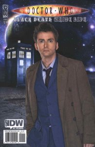 Doctor Who: Black Death White Life #1B VF/NM ; IDW | David Tennant Photo Cover