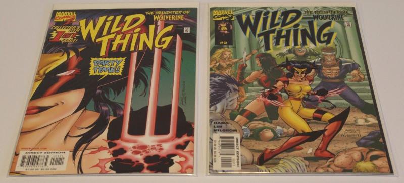 Marvel Comics Lot of 2-Wild Thing-Daughter of Wolverine #1 & #2  F/VF (SIC560)