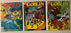 Goblin set #1-3 with color comic inserts 3 diff 6.0 (1982)