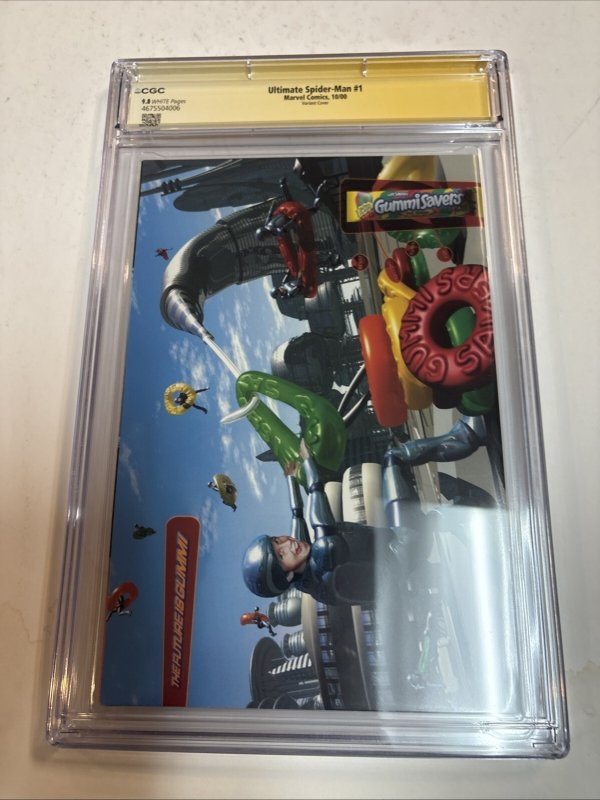 Ultimate Spider-man (2000) # 1 (CGC 9.8 SS) Signed Mark Barley * Variant