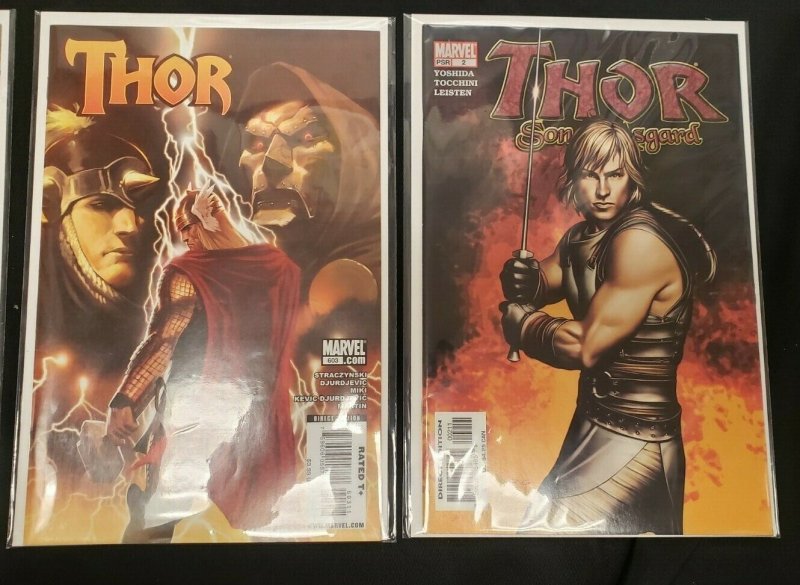 THOR 4PC (VF/NM) THOR #602-603, SON OF ASGARD, HEROES RETURN ROUGH CUT 1998-2009