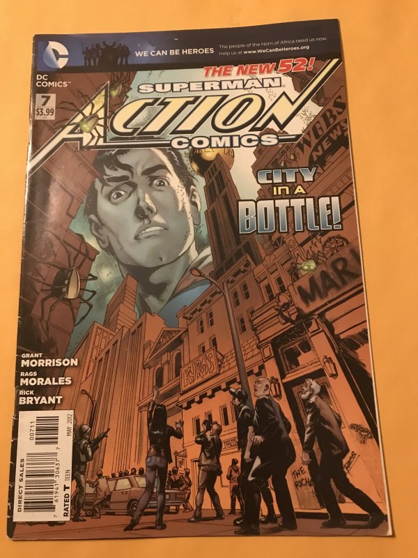 Action Comics #7 : DC 2012 Fn; New 52; City in a Bottle, Grant Morrison