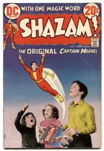 Shazam #2 1973-1st DC appearance of Mr Mind / Mr Tawny VG