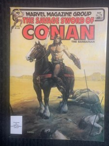 1982 SAVAGE SWORD OF CONAN Magazine #76 FN 6.0 John Buscema