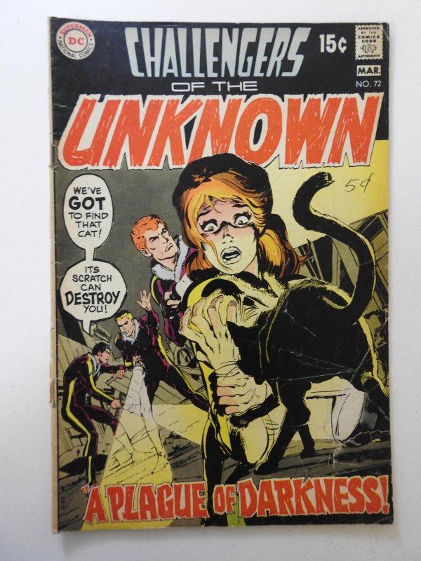 Challengers of the Unknown #72 (1970) GD+ Condition! see description