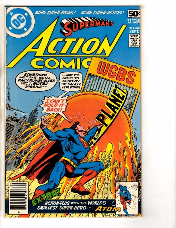 5 Action Comics Feat. Superman DC Comic Books # 463 464 486 487 488 Batman J268