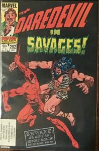 DAREDEVIL MARVEL #201-206 MOST ARE IN NM OR VF.SATISFACTION GUARANTEED.