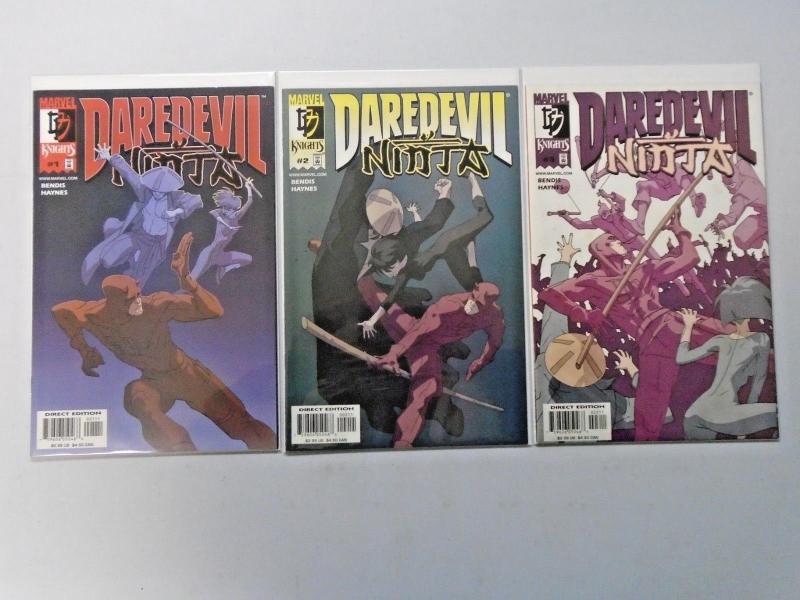 Daredevil Ninja set #1 to #3 8.0 VF 3 different books (2000)