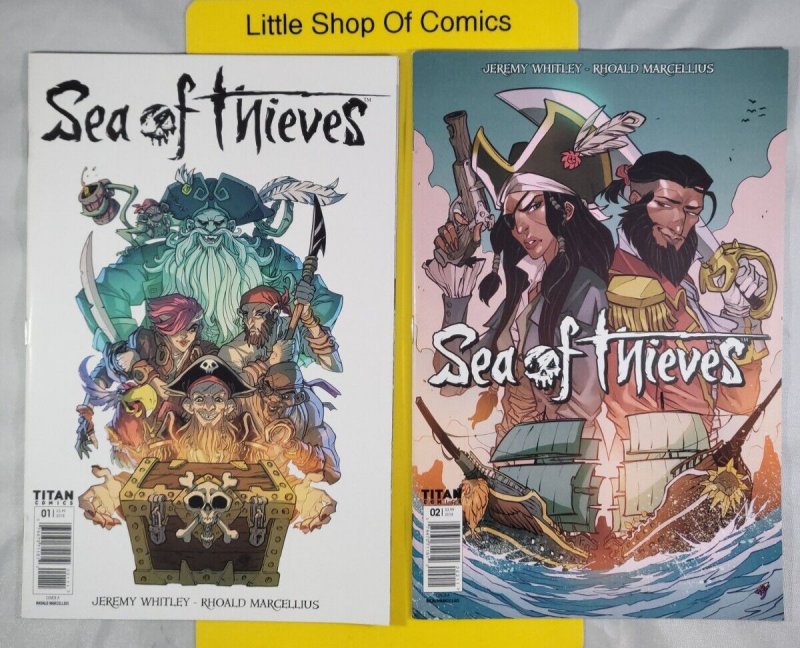 Sea of Thieves #1 2 3 4 Cover A Complete Set 2018 Titans Comics