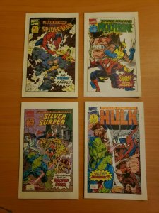 DRAKES MINI Spider-Man Wolverine 1-4 Complete Set Run! ~ NEAR MINT NM ~ 1993