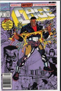 Cage #1 Newsstand Edition (1992) Luke Cage