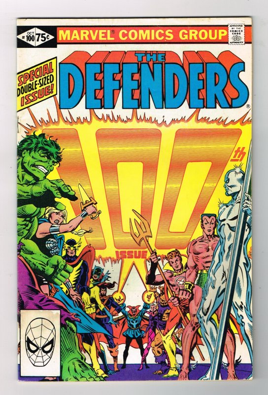 The Defenders #100 (1981) - Double Sized Issue - Marvel – Direct Sales Copy