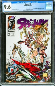 Spawn #9 (1993) CGC Graded 9.6 - 1st app of Medieval Spawn & Angela