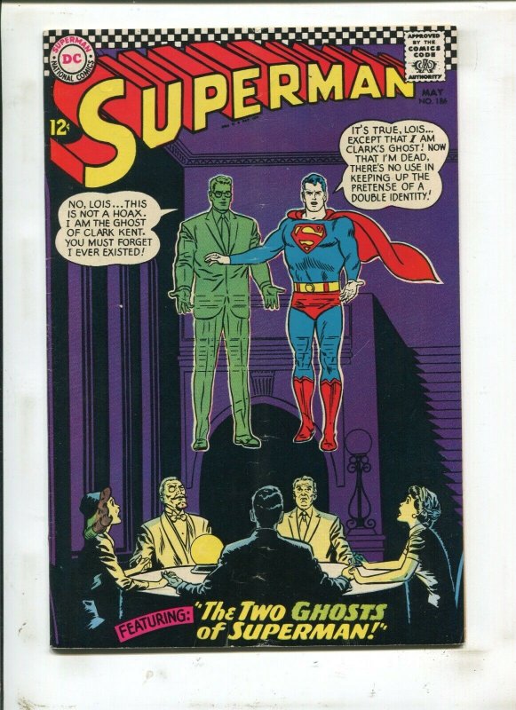 Superman #186 - The Two Ghosts of Superman! (5.5) 1966