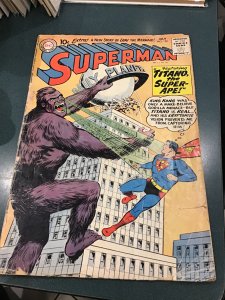 Superman #138 (1960) Affordable grade Titano ape key! GD Wow