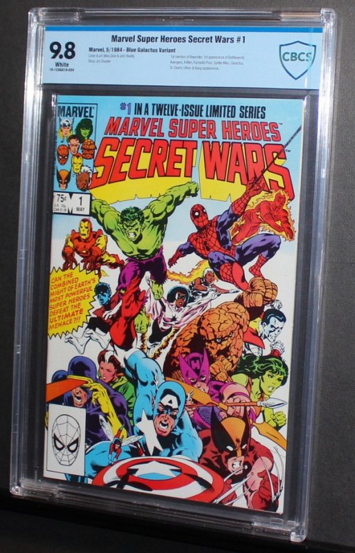 Marvel Secret Wars #1  / CBCS 9.8 NM-MT  Blue Galactus Variant  1984