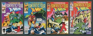 Fantastic Four vs X-Men / Complete 4-Issue set / NM  / 1987