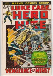 Luke Cage Hero for Hire #2 (Aug-72) NM- High-Grade Luke Cage