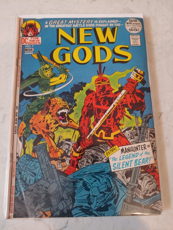 NEW GODS # 7 - First Appearance of Steppenwolf - Jack Kirby JLA MOVIE VG+ F
