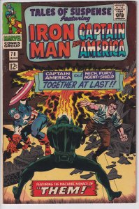 TALES OF SUSPENSE #78 (Jun 1966) VGF 5.0, slight yellowing to white paper.