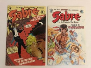 LOT of 11-Eclipse Comics SABRE #1-10 ,12 VERY FINE (A90)