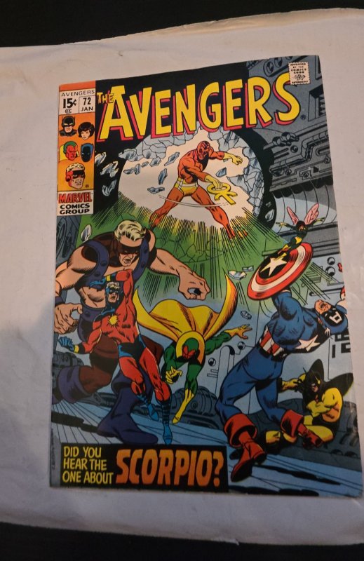 The Avengers #72did you hear one about scorpion 1st app