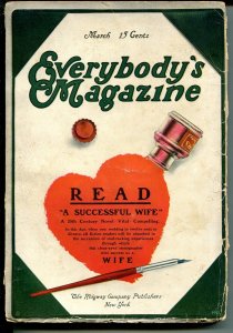 Everybody's Magazine 3/1910-early pulp format-over 100 years old-G/VG